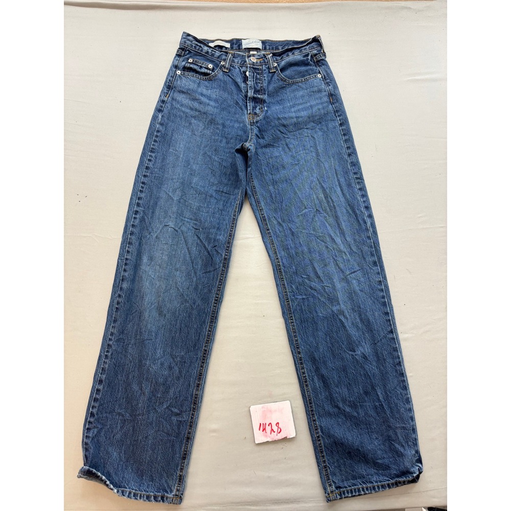 Universal Thread Mid Rise 90s Baggy Jeans Medium Wash Blue Denim Size 2/26